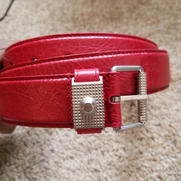 Balenciaga Other - NWOT Auth Balenciaga Stud Belt Red